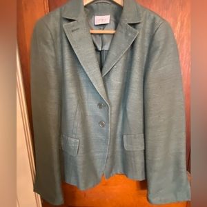 Teal two button Akris Punto Blazer